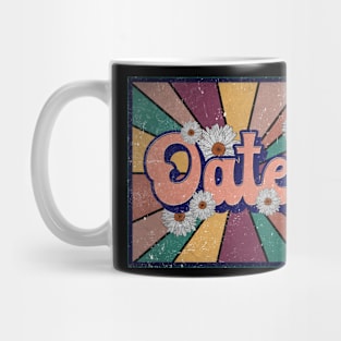 Vintage Proud Oates Name Christmas Styles 90s Mug